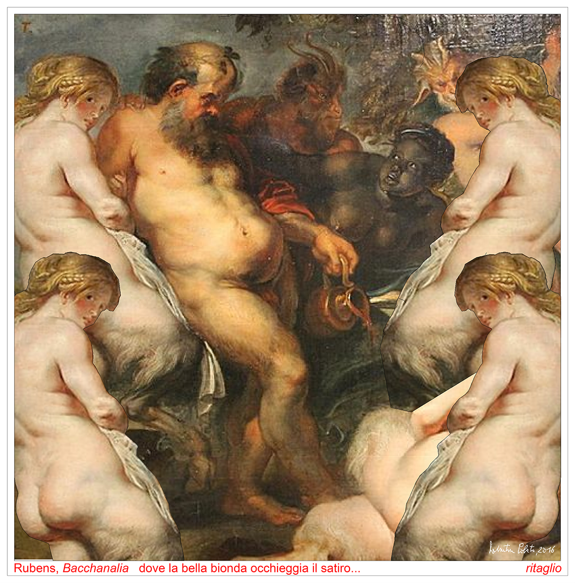 Rubens Polito Dipinti bacchanalia