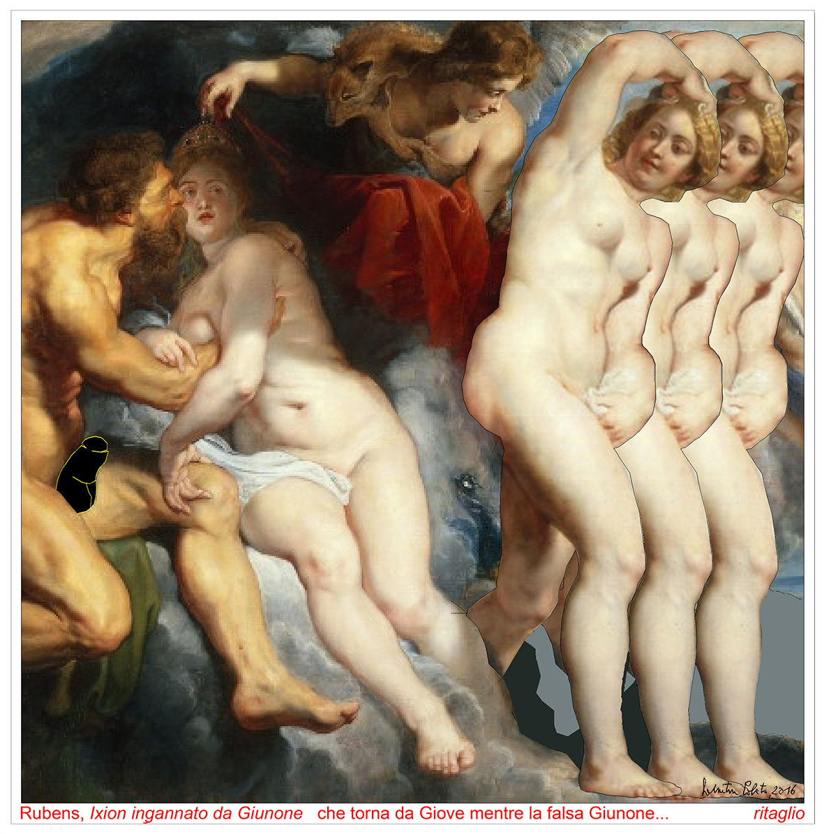 Rubens Polito Dipinti Ixion ingannato da Giunone